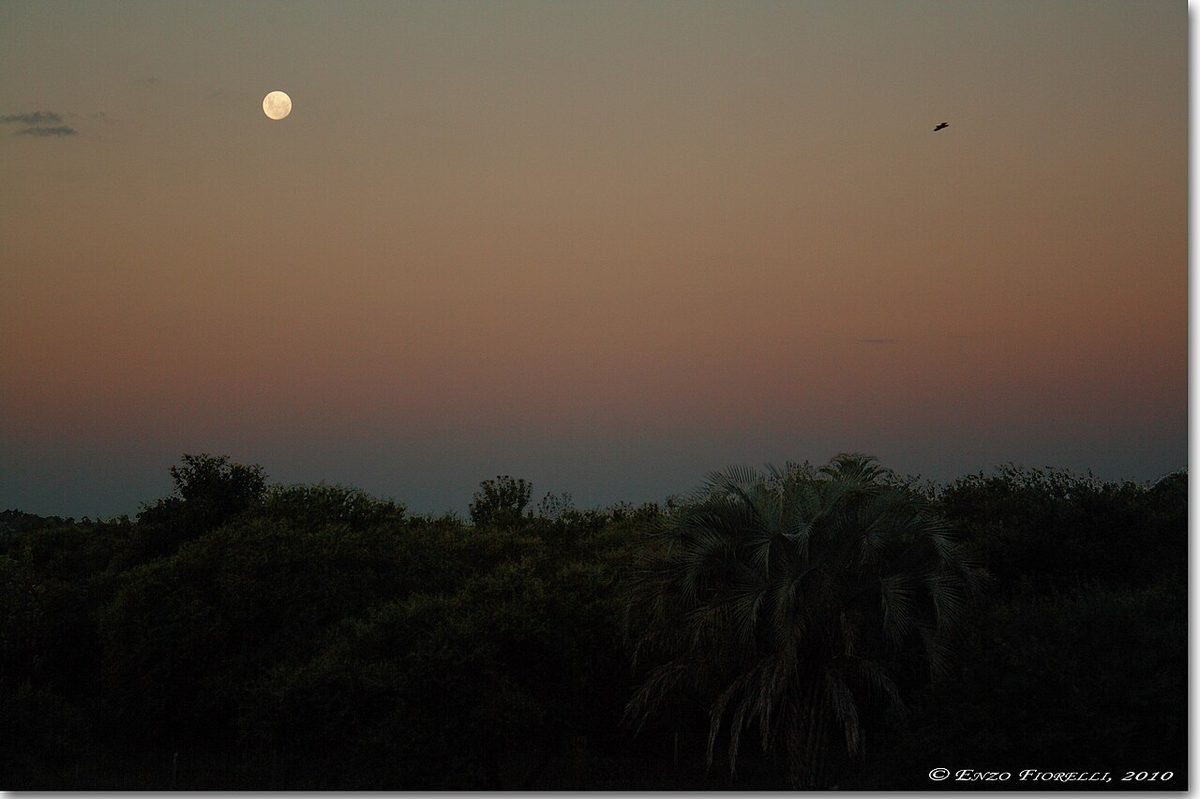 Sunset over the pools at Termas de Guaviyu