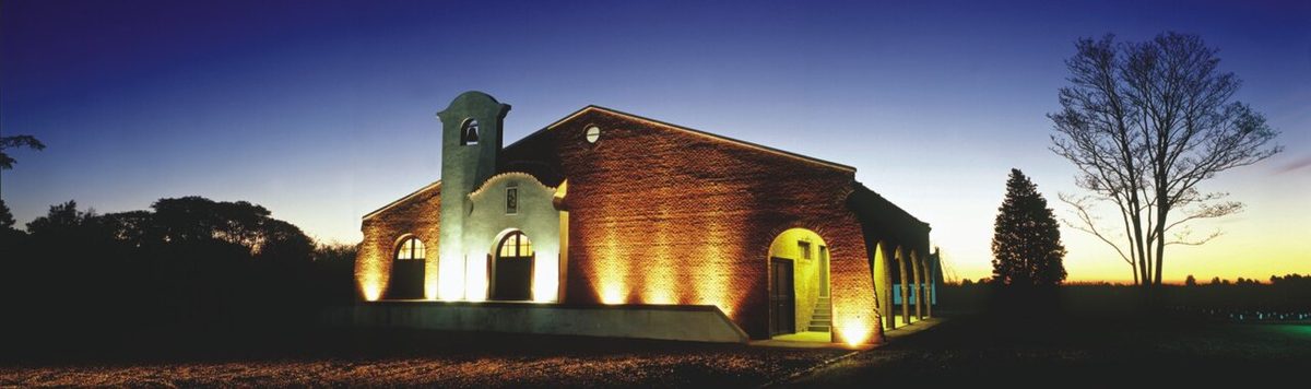 Bodega Bouza at dusk near Montevideo, one of Uruguay's benchmark Tannat producers