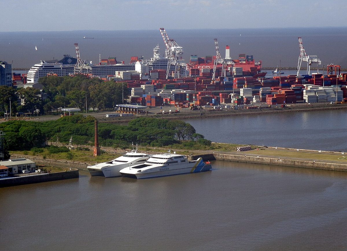 The Buquebus ferry terminal in Buenos Aires, a common way to reach Uruguay