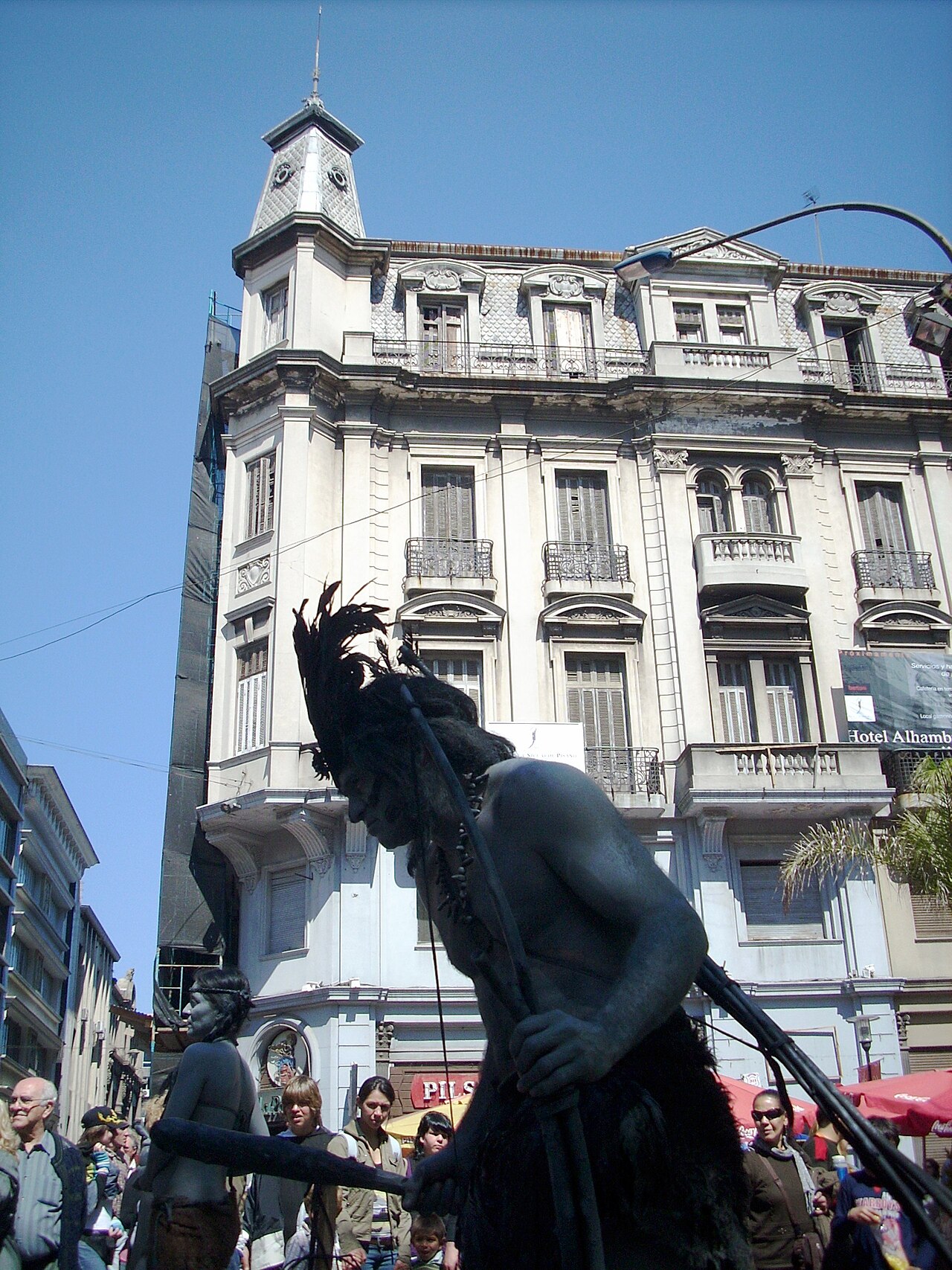 Peatonal Sarandí pedestrian street in Ciudad Vieja Montevideo Uruguay