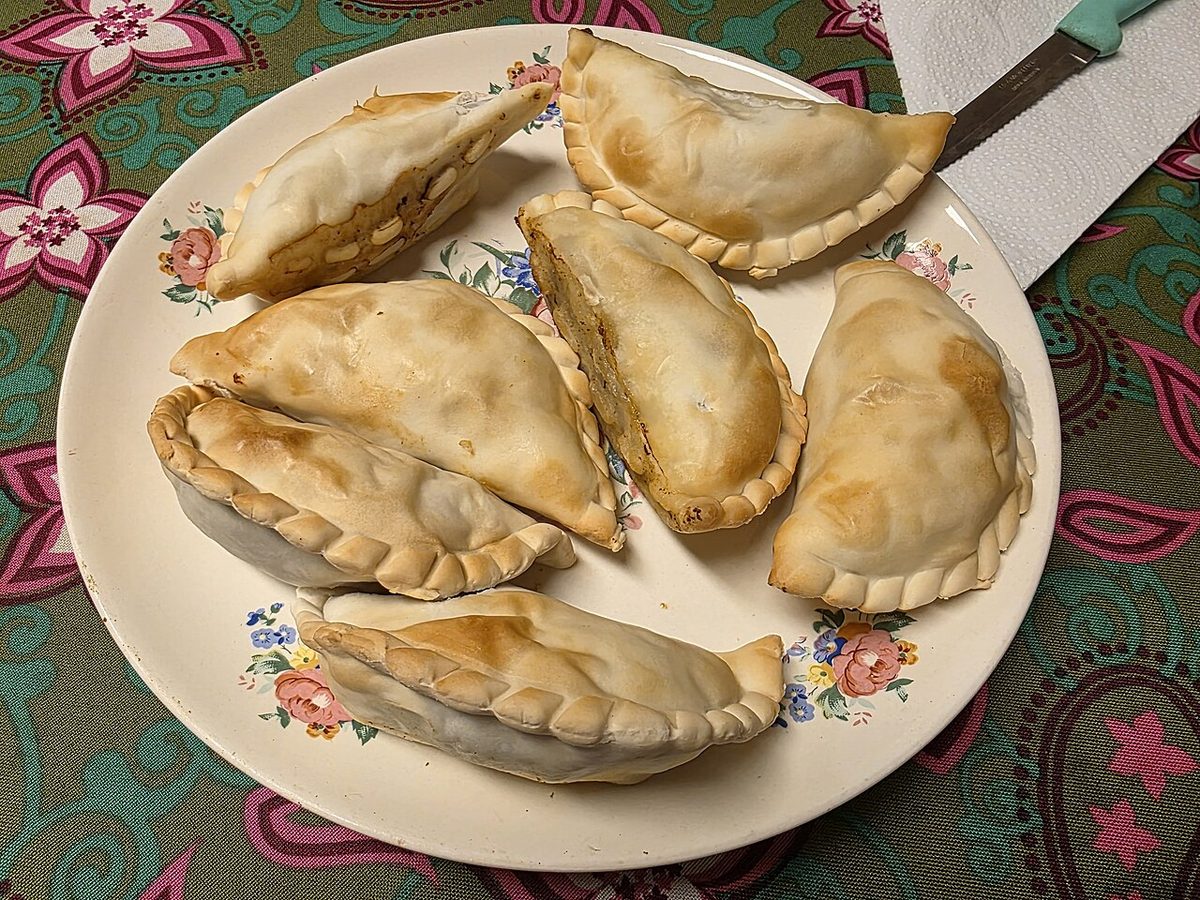 Golden baked empanadas fresh from the oven