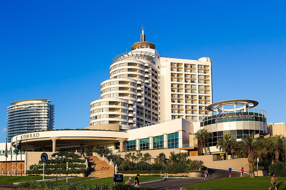 The large casino resort hotel on the Playa Mansa, formerly the Conrad and now Enjoy Punta del Este