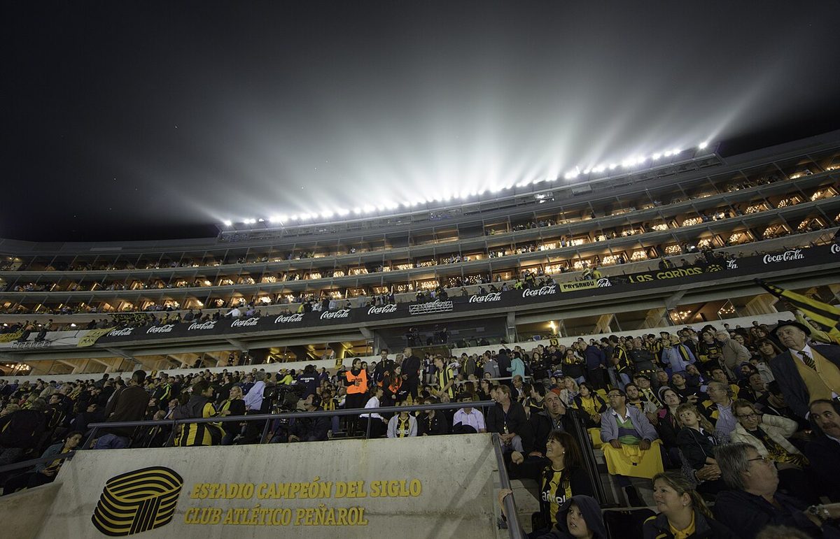 Estadio Campeon del Siglo, the home stadium of Penarol on the edge of Montevideo