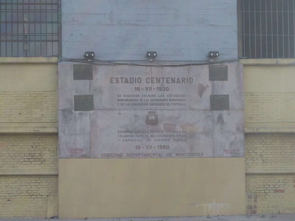 Estadio Centenario in Montevideo, built for the 1930 FIFA World Cup hosted and won by Uruguay