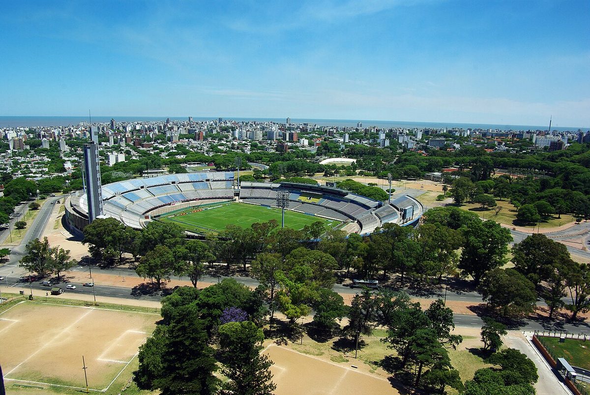 The Estadio Centenario in Montevideo, the 1930 World Cup stadium visited on day two