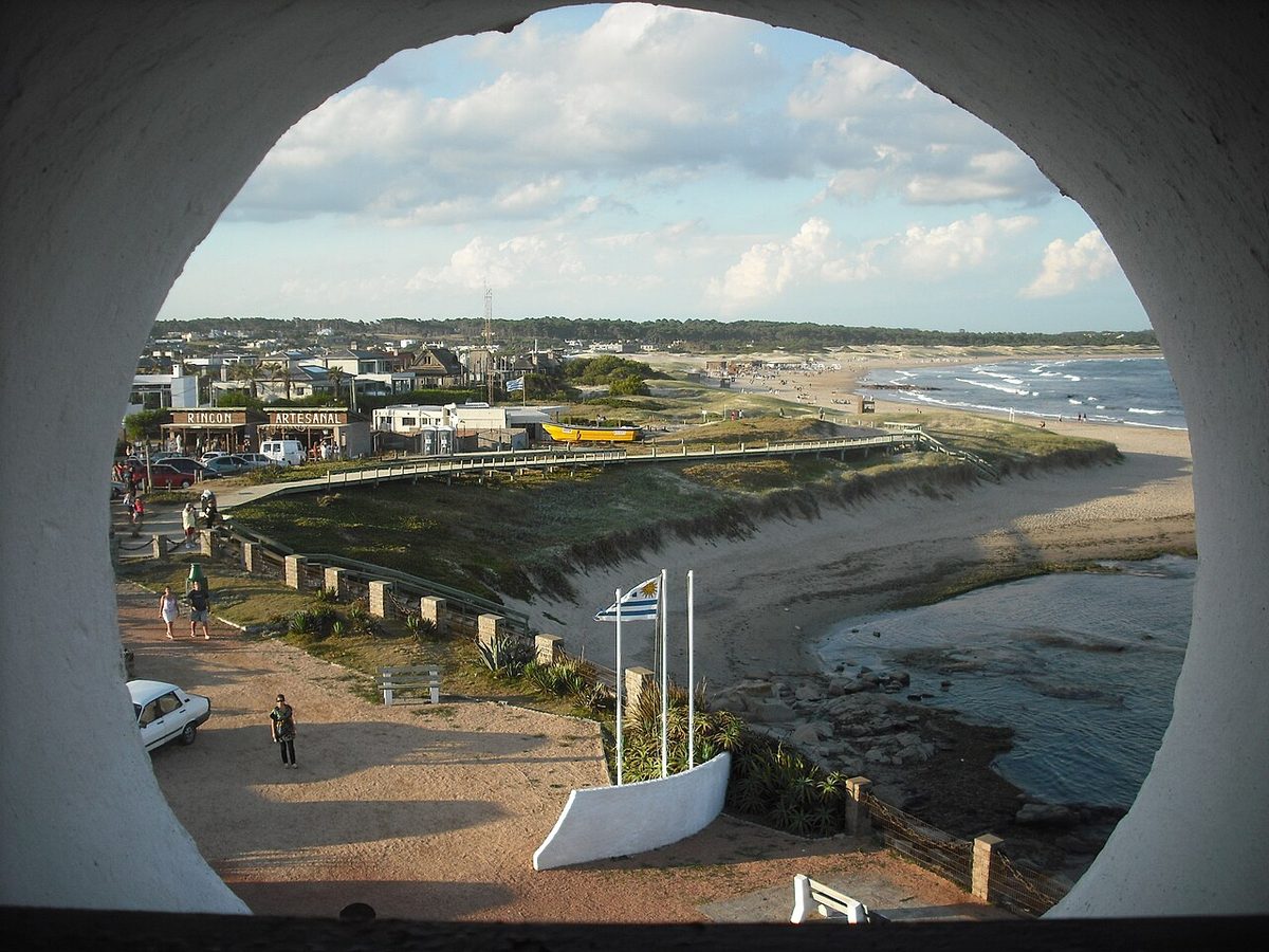 The José Ignacio coastline seen from the lighthouse