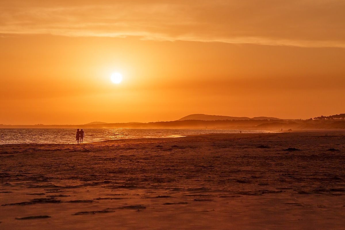 Atlantic waves rolling onto the wide sand of Playa Brava in José Ignacio