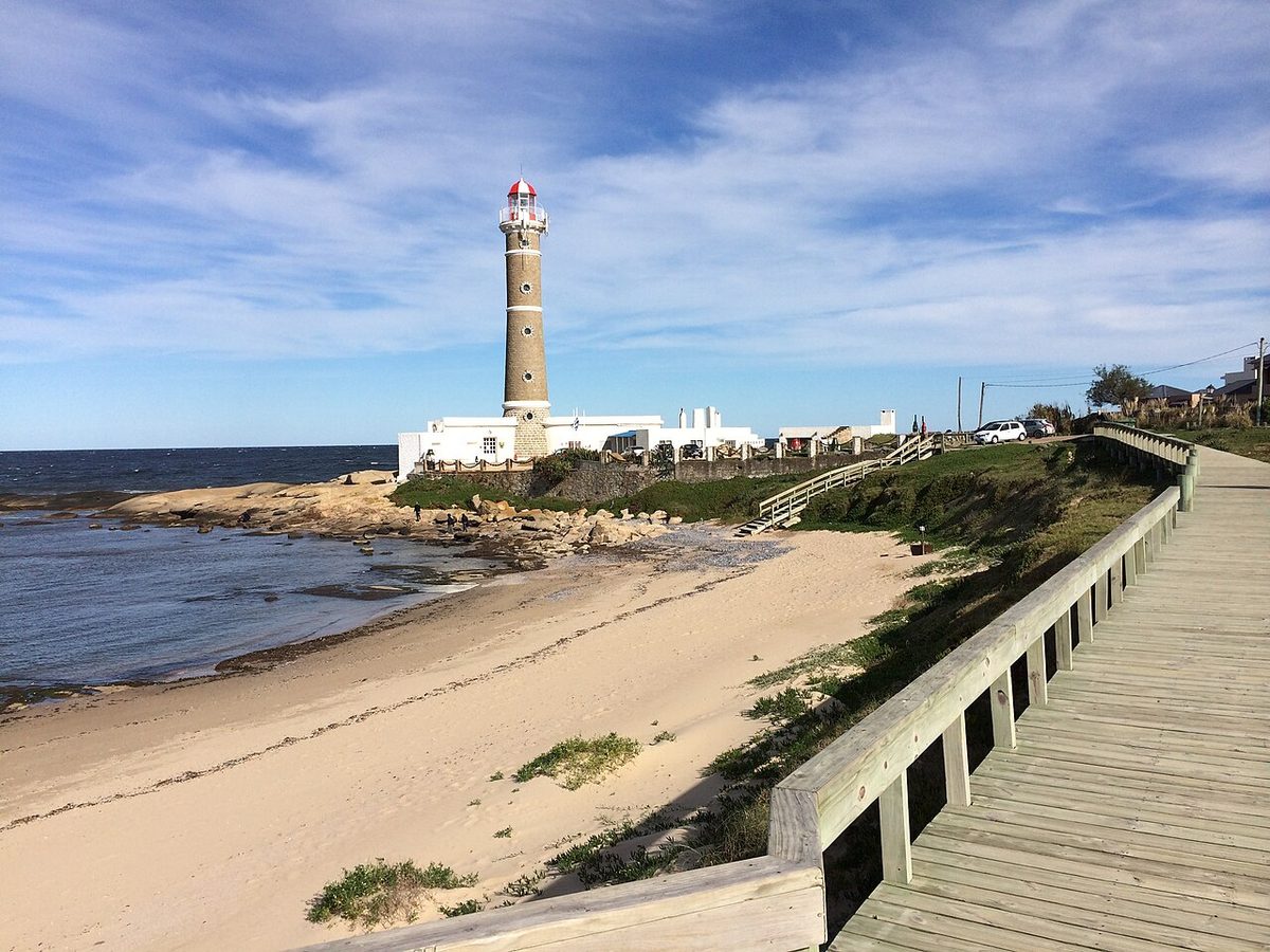 Walking the wide beach at José Ignacio