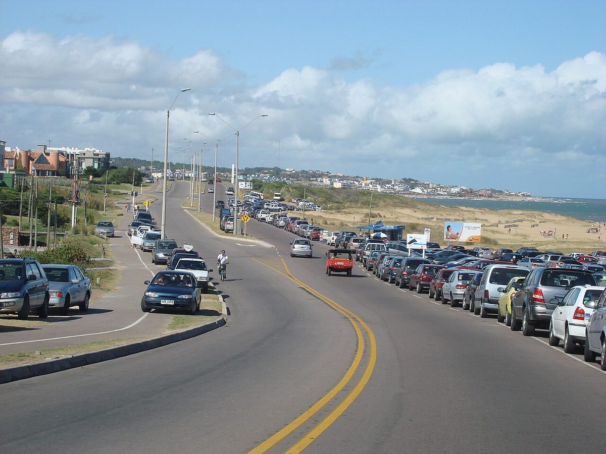 Where the Arroyo Maldonado meets the Atlantic at La Barra