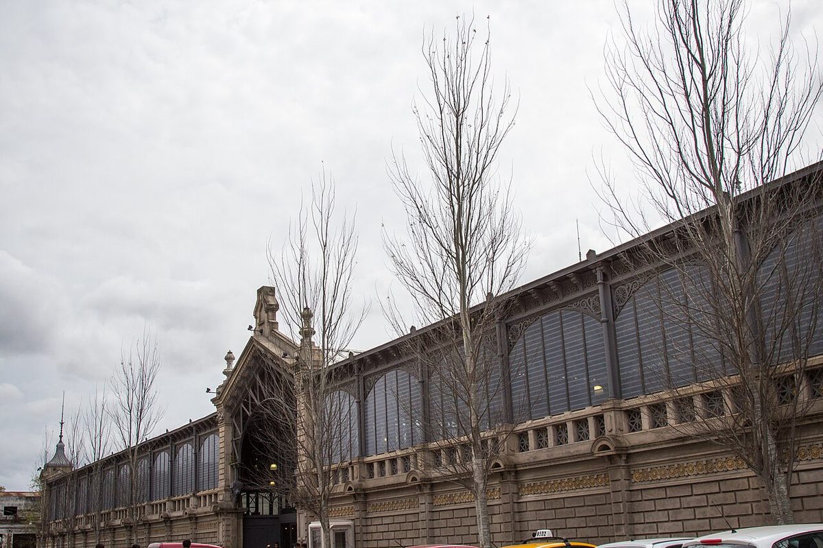 The Mercado Agricola de Montevideo, a restored market hall that is a reliable source of vegetarian food in uruguay