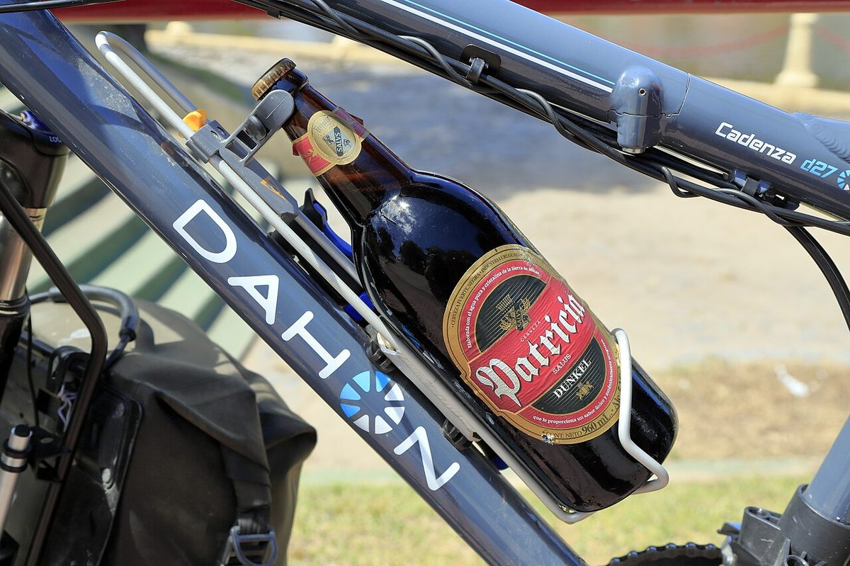 A bottle of Patricia, one of Uruguays mainstream lager brands