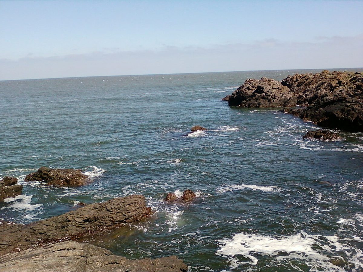 The Punta Ballena headland and coastline in Maldonado, Uruguay