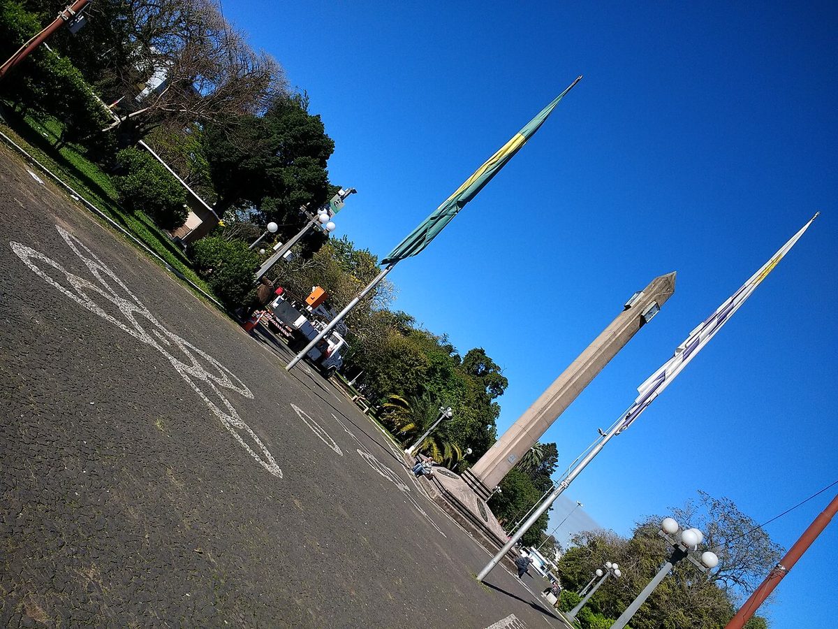 The international plaza on the Rivera–Santana do Livramento border, where Portuñol is the everyday language
