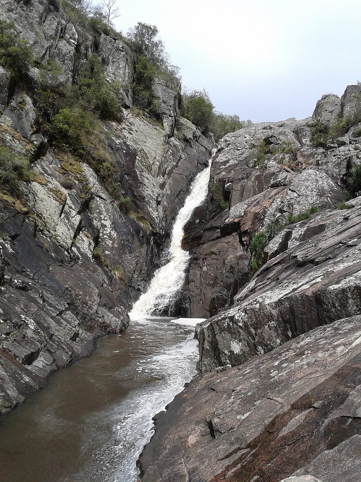 The Salto del Penitente waterfall in the Lavalleja hills