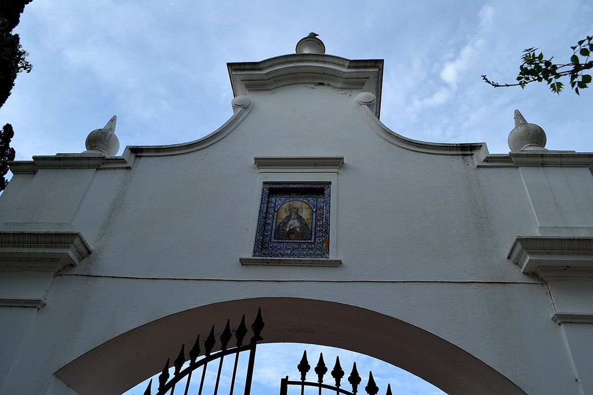 Historic colonnaded buildings of San Pedro de Timote estancia in Florida, Uruguay