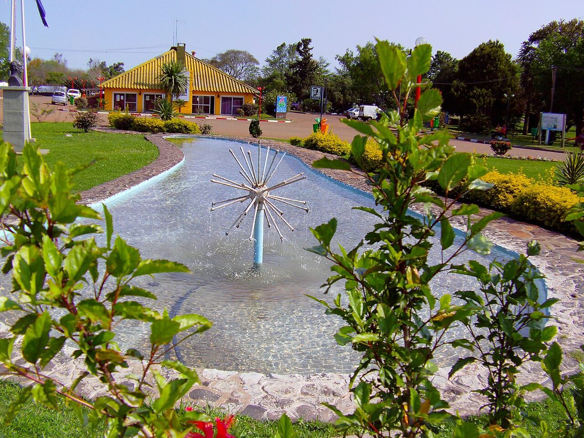Steaming outdoor pools at Termas de Arapey, the remote thermal resort north of Salto in Uruguay