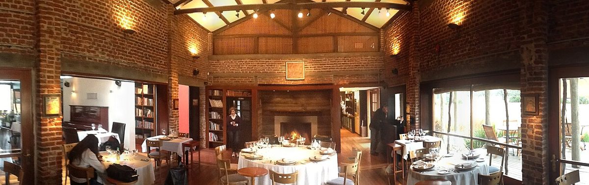 An intimate tasting room at a family-run Uruguayan bodega