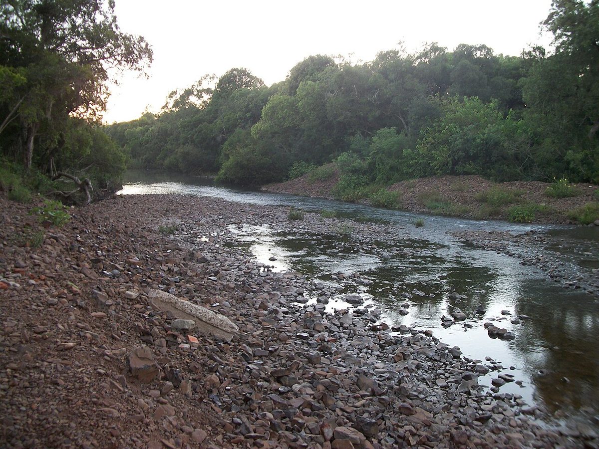 The wooded green landscape of Valle Eden west of Tacuarembo in northern Uruguay