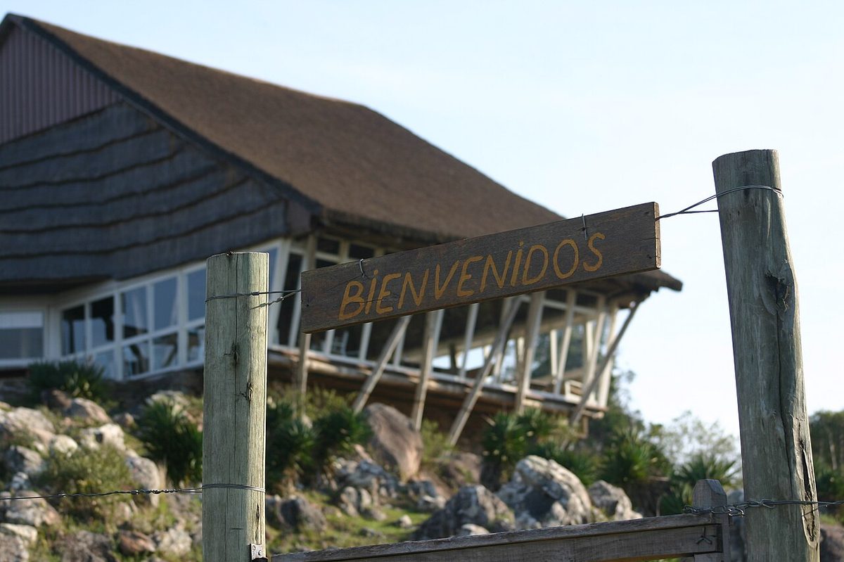 The stone-and-tile Ventorrillo de la Buena Vista building designed by Julio Vilamajo at Villa Serrana